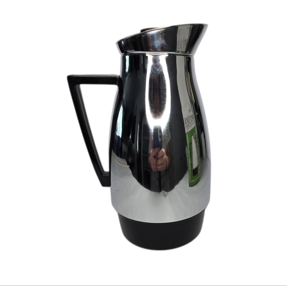 Vintage Riviera Insulated Chrome Pitcher w/ Box Mid Century Modern Leak Proof,